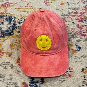 Pink Smiley Face Cap